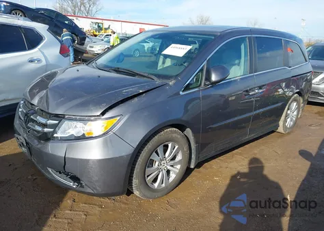 2015 Honda Odyssey Ex-L из США, поврежденный, VIN 5FNRL5H63FB091845